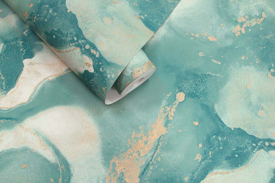 Parian Duck Egg Wallpaper by Holden Decor