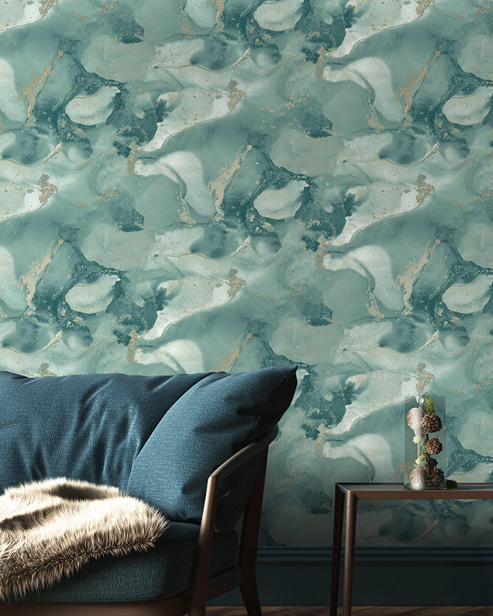 Parian Duck Egg Wallpaper by Holden Decor