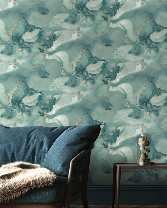 Parian Duck Egg Wallpaper by Holden Decor