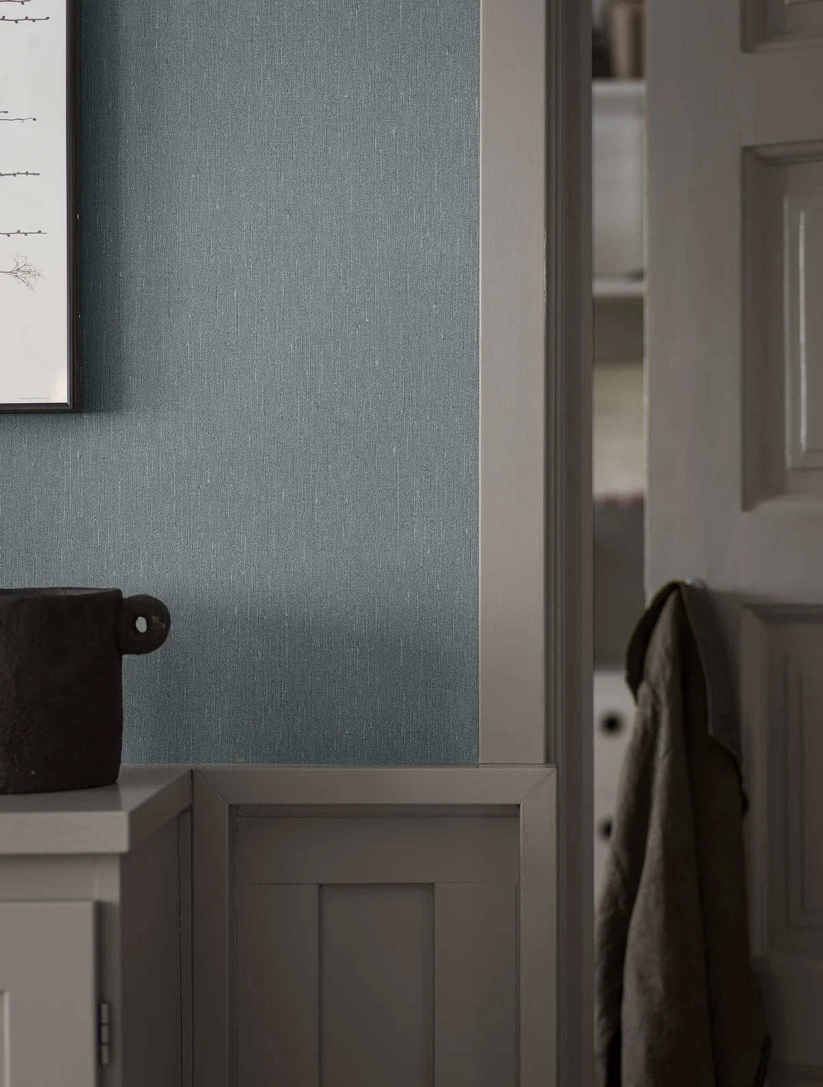 Linen wallpaper by BoråsTapeter