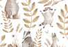 Brown Grey & White