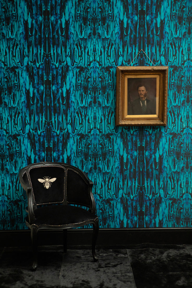 Gerhard Gum Foil Wallpaper by Timorous Beasties (Sold per Lineal Metre)