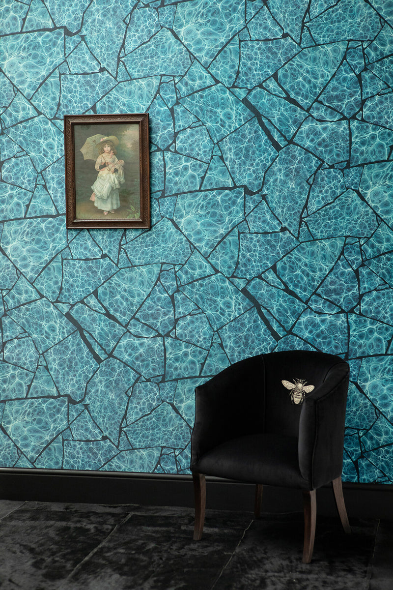 Palm Springs Foil Wallpaper by Timorous Wallpaper (Sold per Lineal Metre)