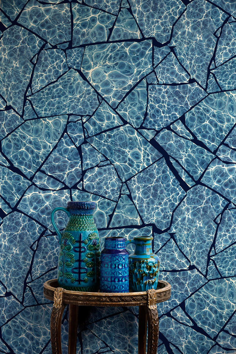 Palm Springs Foil Wallpaper by Timorous Wallpaper (Sold per Lineal Metre)