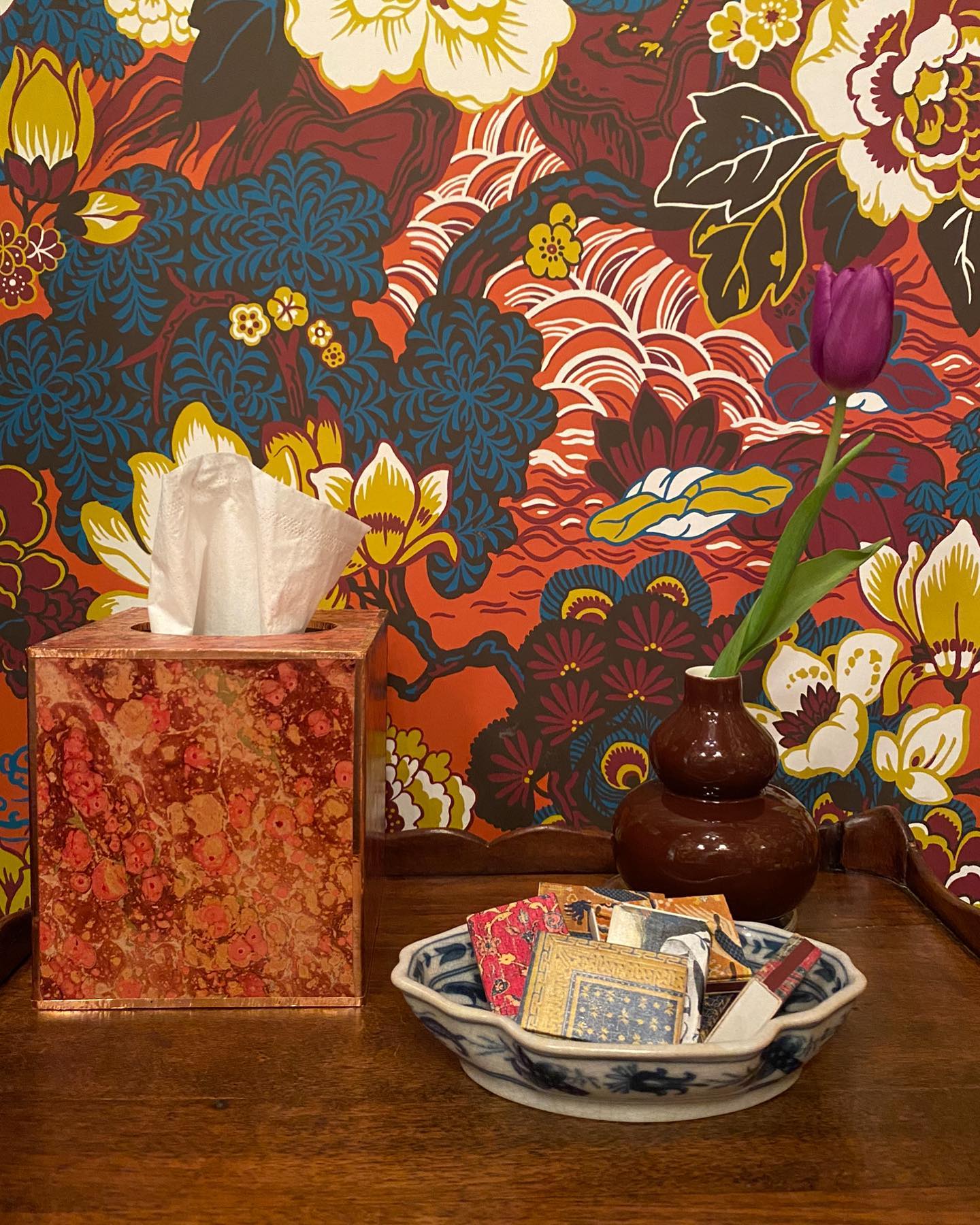 Shanghai Peacock Wallpaper by Schumacher