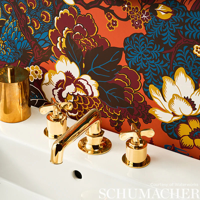Shanghai Peacock Wallpaper by Schumacher