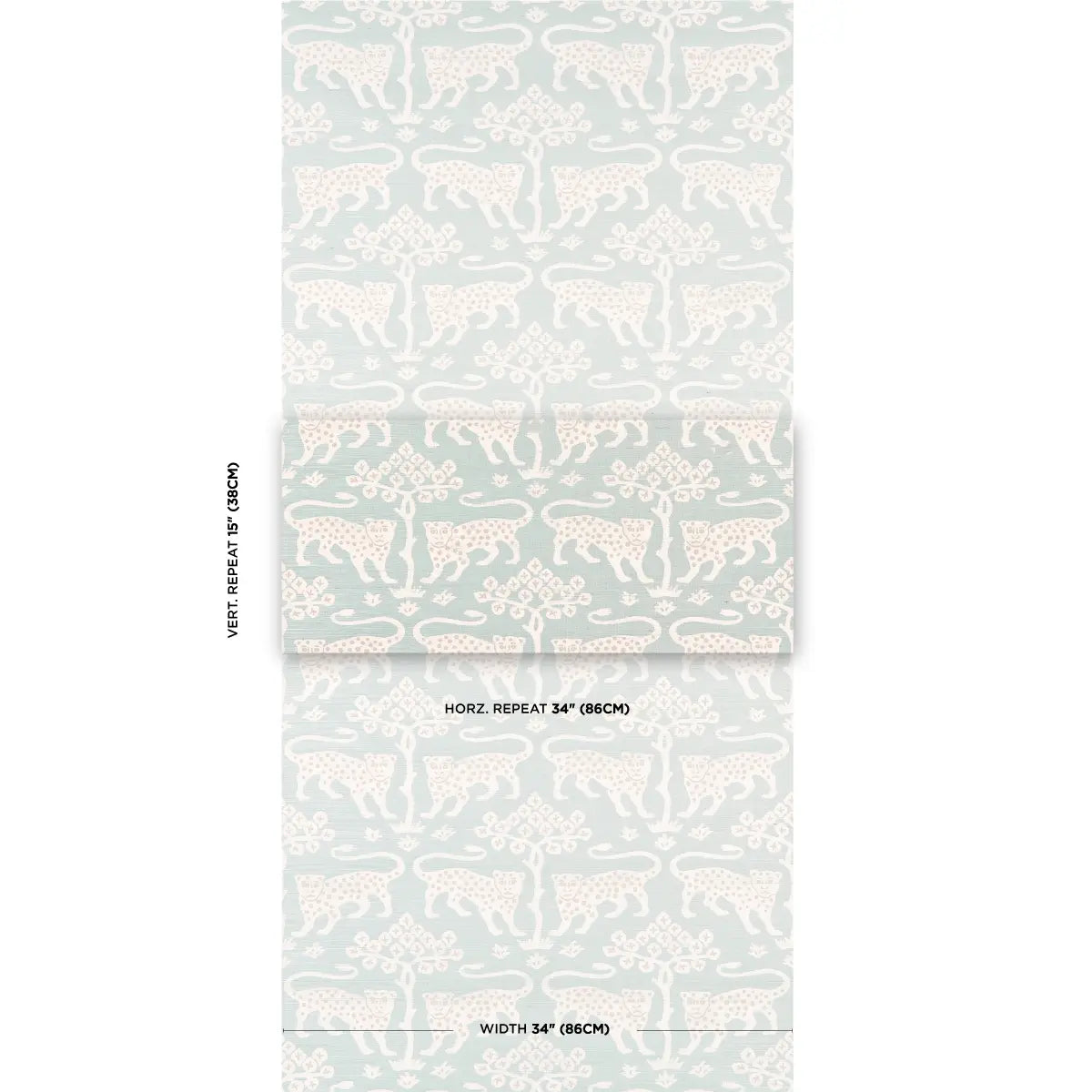 Woodland Leopard Sisal Wallpaper by Schumacher