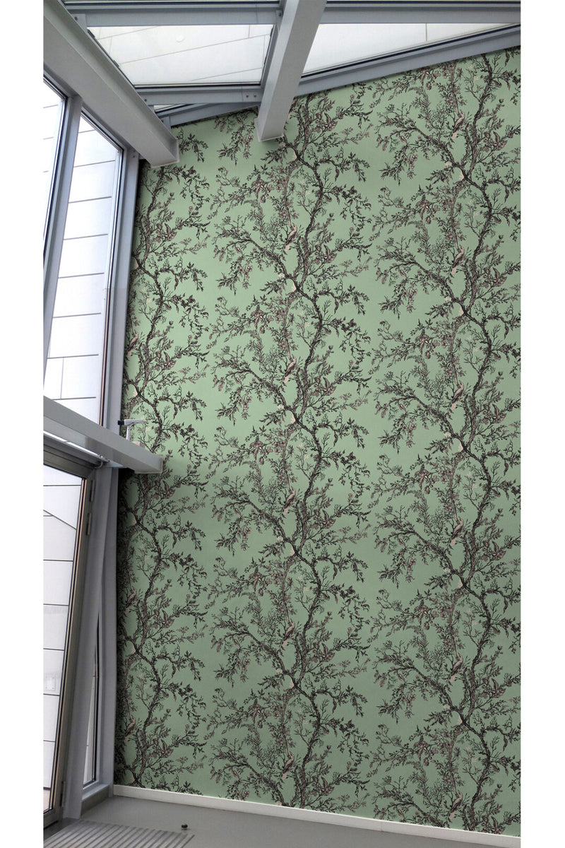 Golden Oriole Superwide Wallpaper by Timorous Beasties (Sold per Lineal Metre)