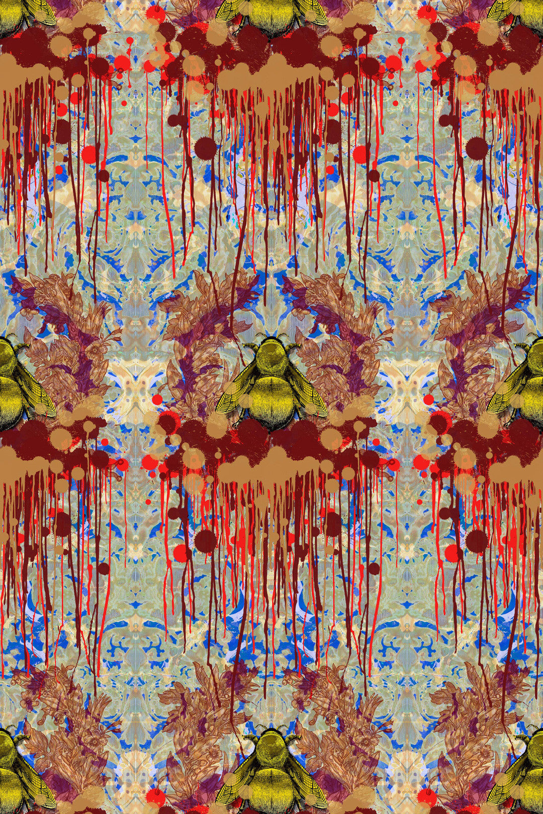 Bloody Empire Abstract Art Wallpaper by Timorous Beasties