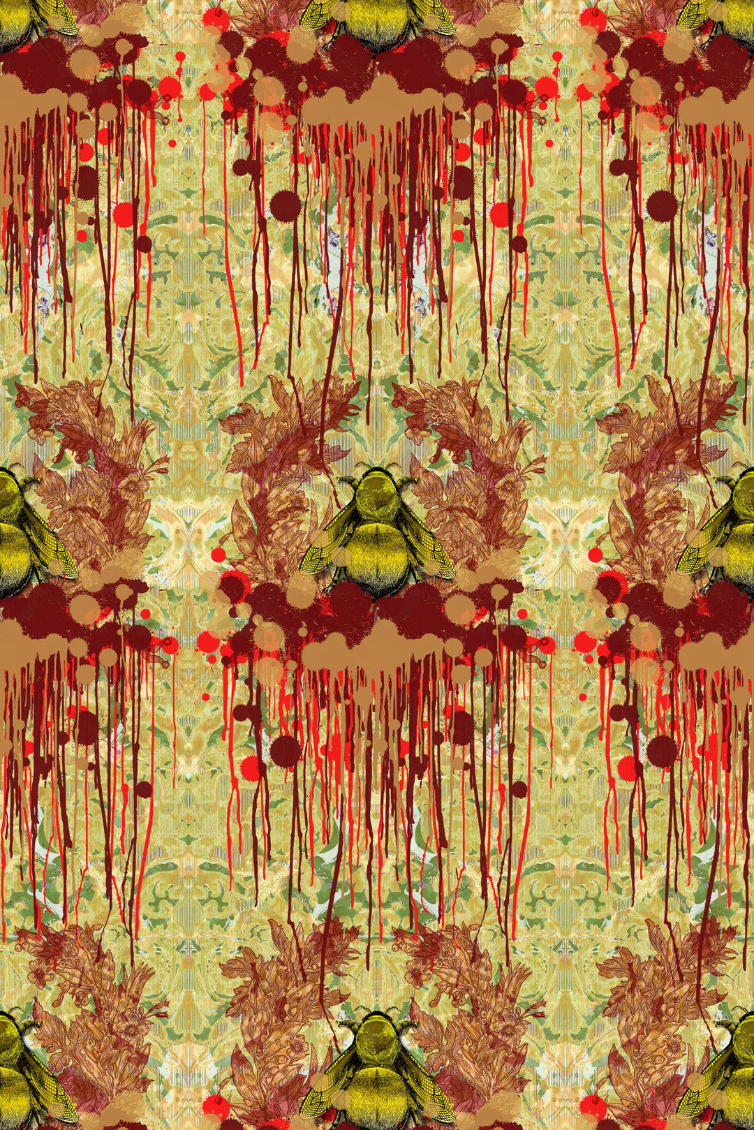 Bloody Empire Abstract Art Wallpaper by Timorous Beasties