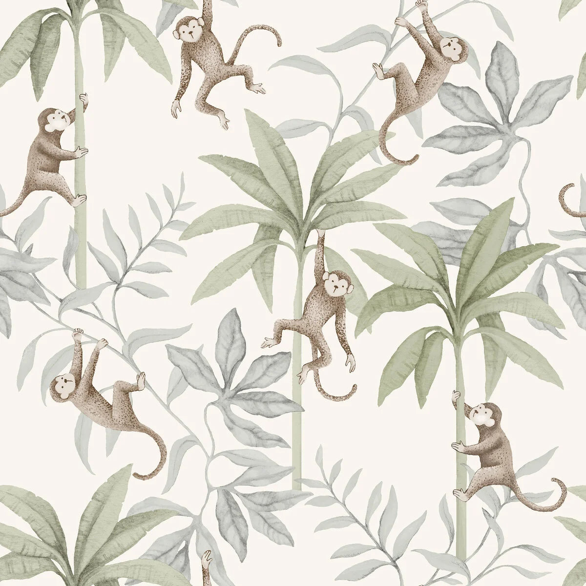 Jungle Friends Wallpaper by BoråsTapeter