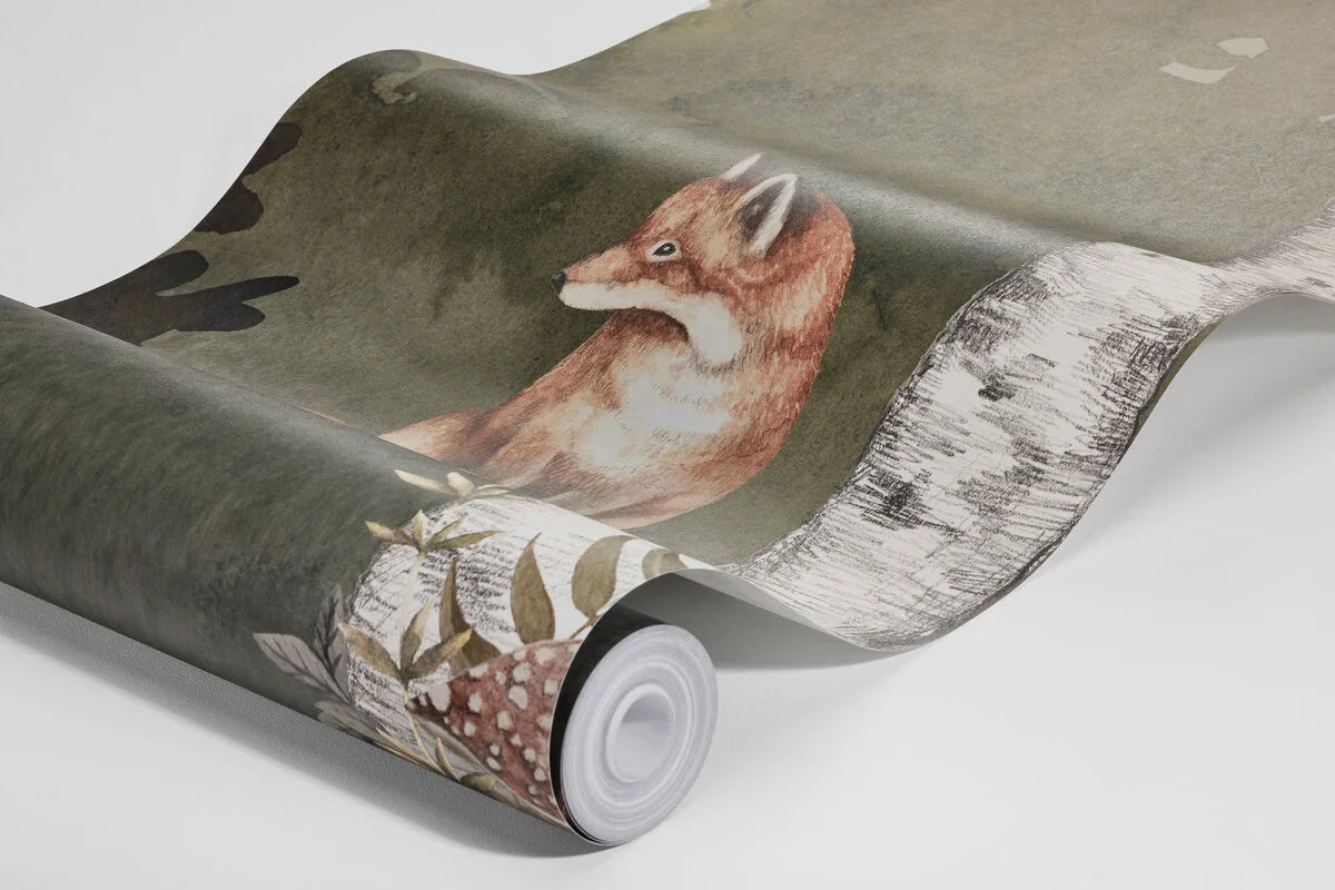 Wild Forest mural by BoråsTapeter