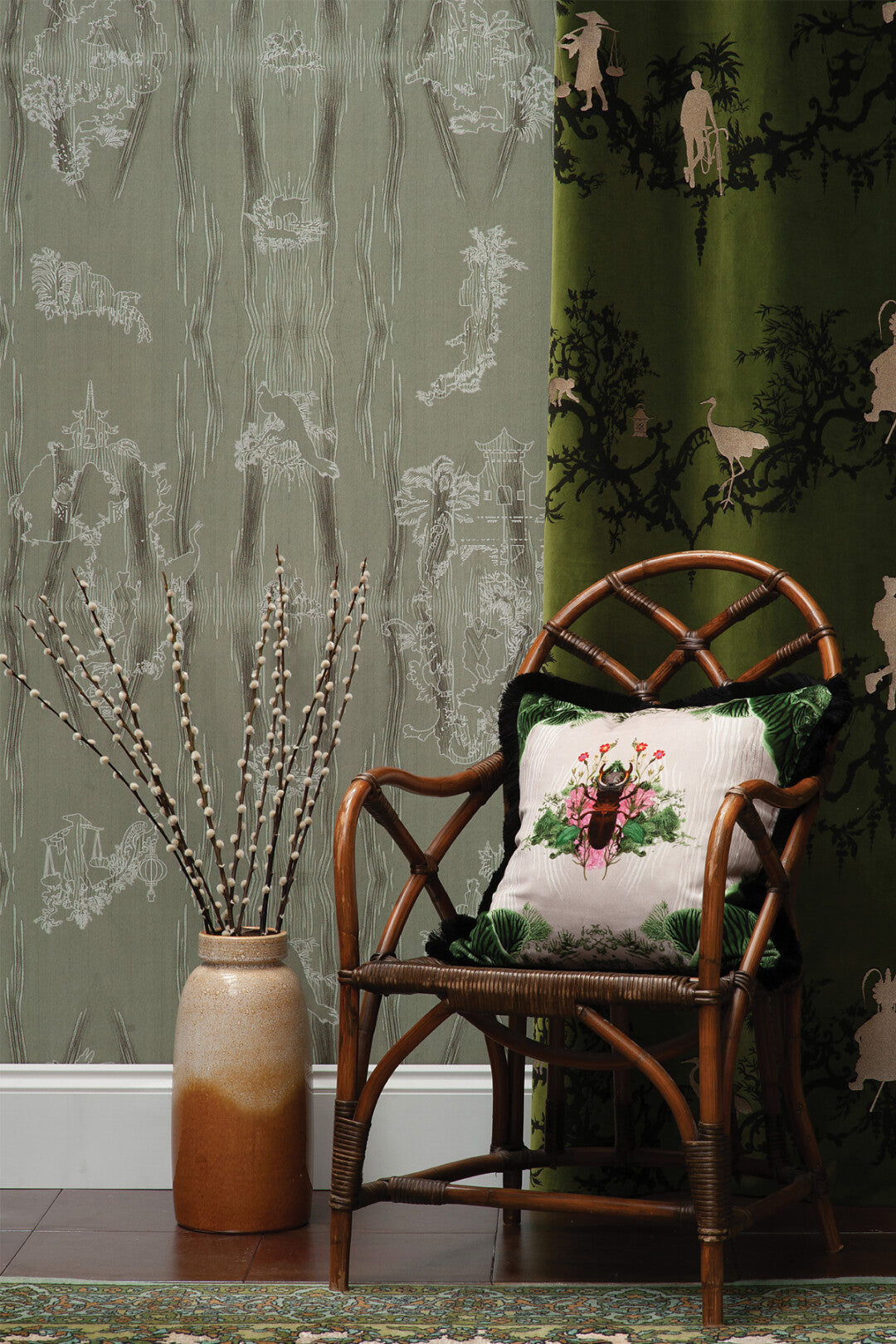 Chinoiserie Scenic Wallpaper by Timorous Beasties