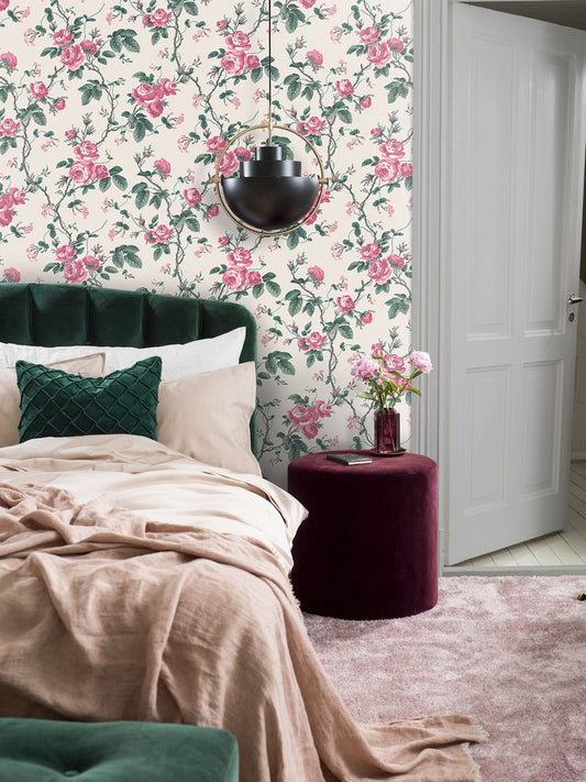 French Roses Wallpaper by BoråsTapeter