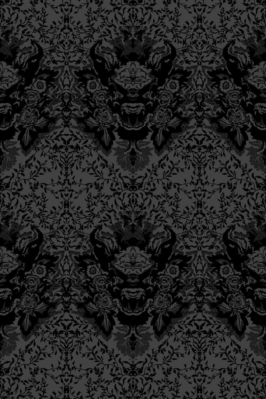 Devil Damask Flock Wallpaper by Timorous Beasties
