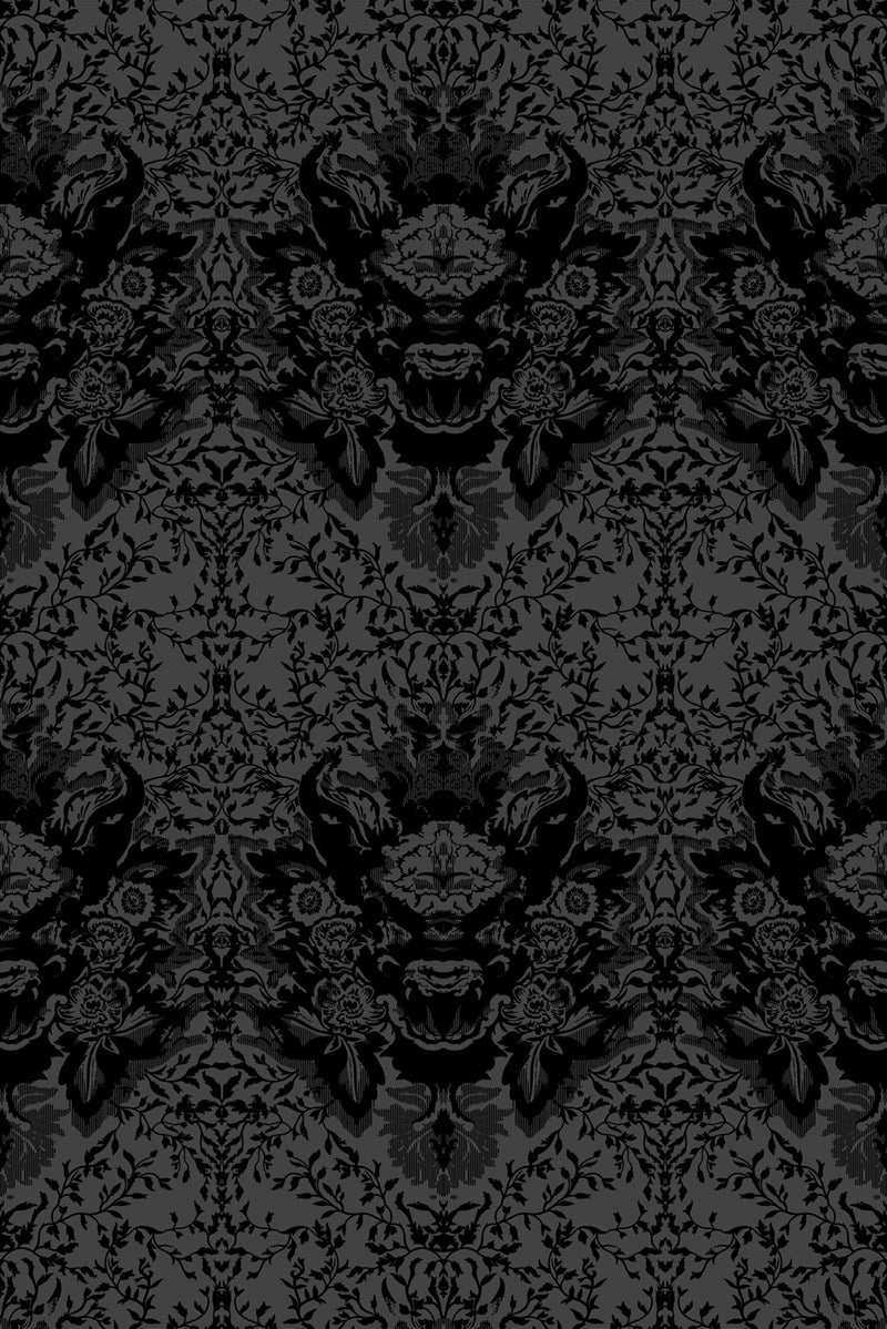 Devil Damask Flock Wallpaper by Timorous Beasties