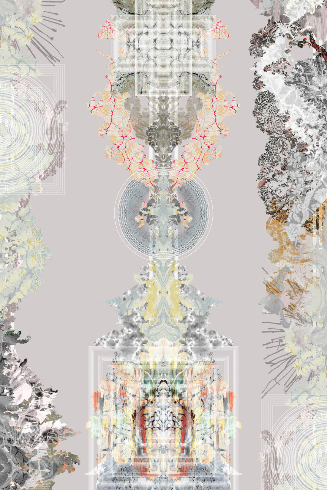 Totem Damask Wallpaper by Timorous Beasties