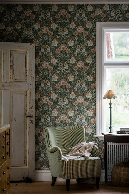 Dahlia Garden Wallpaper by BoråsTapeter