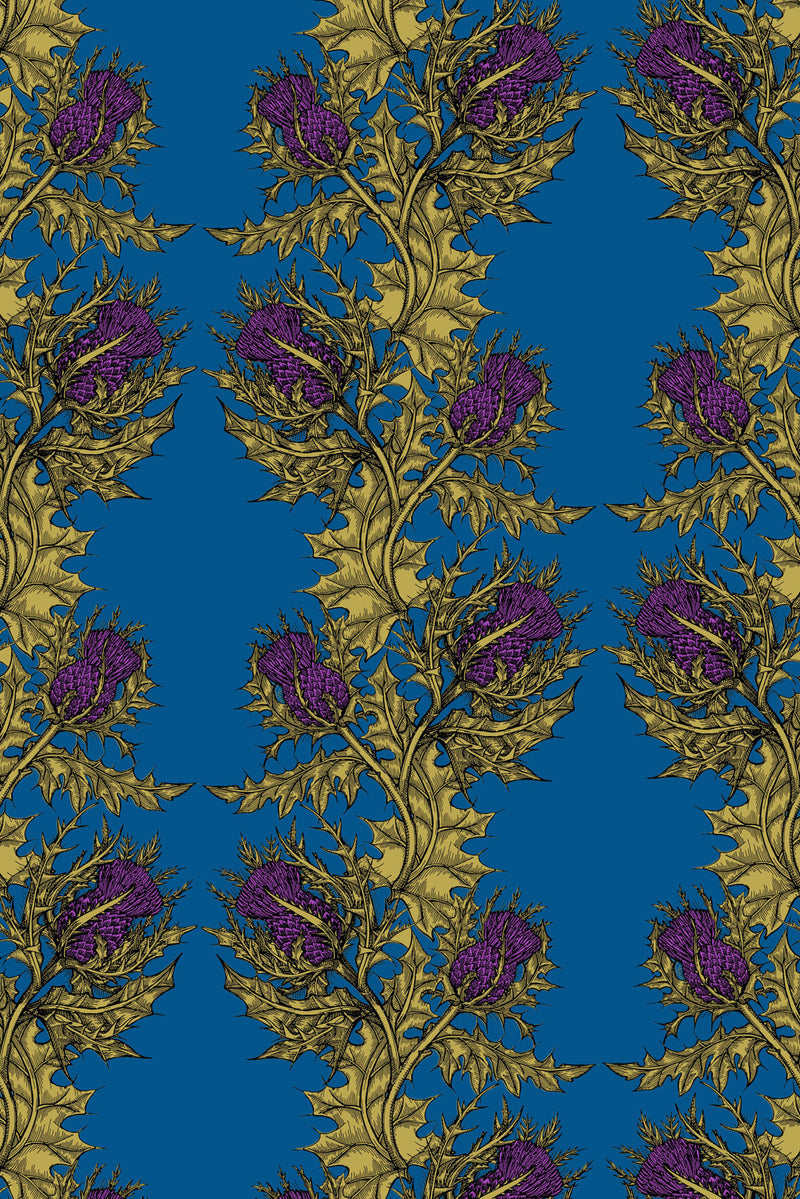 Grand Thistle Hand Printed Wallpaper by Timorous Beasties