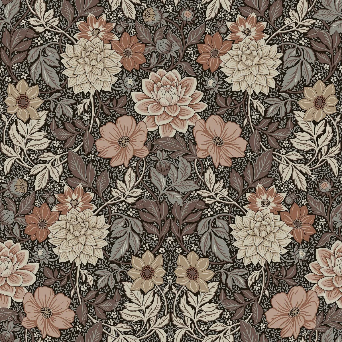 Dahlia Garden Wallpaper by Boråstapeter