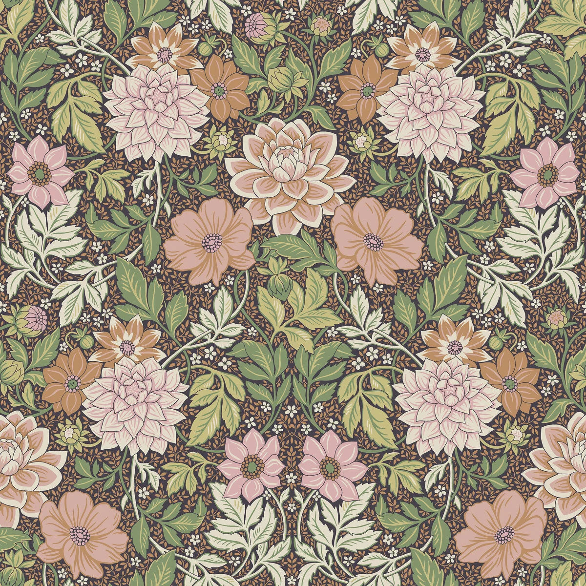 Dahlia Garden Wallpaper by Boråstapeter