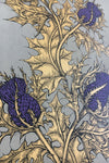 Gold & Purple on Grey
