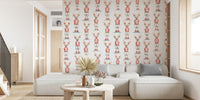 Sphynx Cats in Stripes Mural by HappyWall