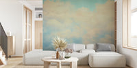 Cotton Candy Clouds Mural by HappyWall