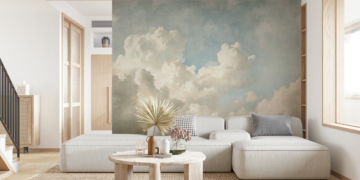 Cloud Fresco Dream Texture Mural by HappyWall