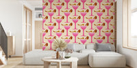Babes and Bubbly Wallpaper Mural by HappyWall