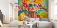 Ageless Confidence Style Icon Portrait Mural by HappyWall