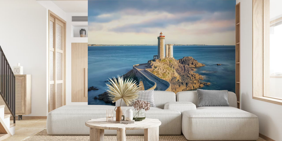 Petit Minou Lighthouse Mural by HappyWall