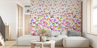Watercolor Butterflies Degrade Mural by HappyWall