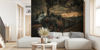 Gold Digger Train Mural by HappyWall