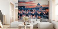 Pink Rome Mural by HappyWall