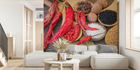 Spicy Kitchen Mural by HappyWall