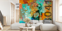 Urban Street Art Fancy Girl Mural by HappyWall