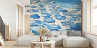 Coastal Blue Vacation Mural  by HappyWall