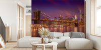 New York City Sunset Mural by HappyWall