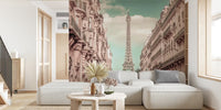 Parisian Flair - Urban Vintage Style Mural by HappyWall