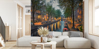 Amsterdam City Mural by HappyWall