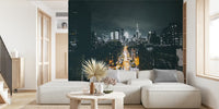Gotham Nights Mural by HappyWall