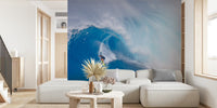 Surfing Jaws Mural by HappyWall