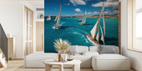 Race Start Mural by HappyWall