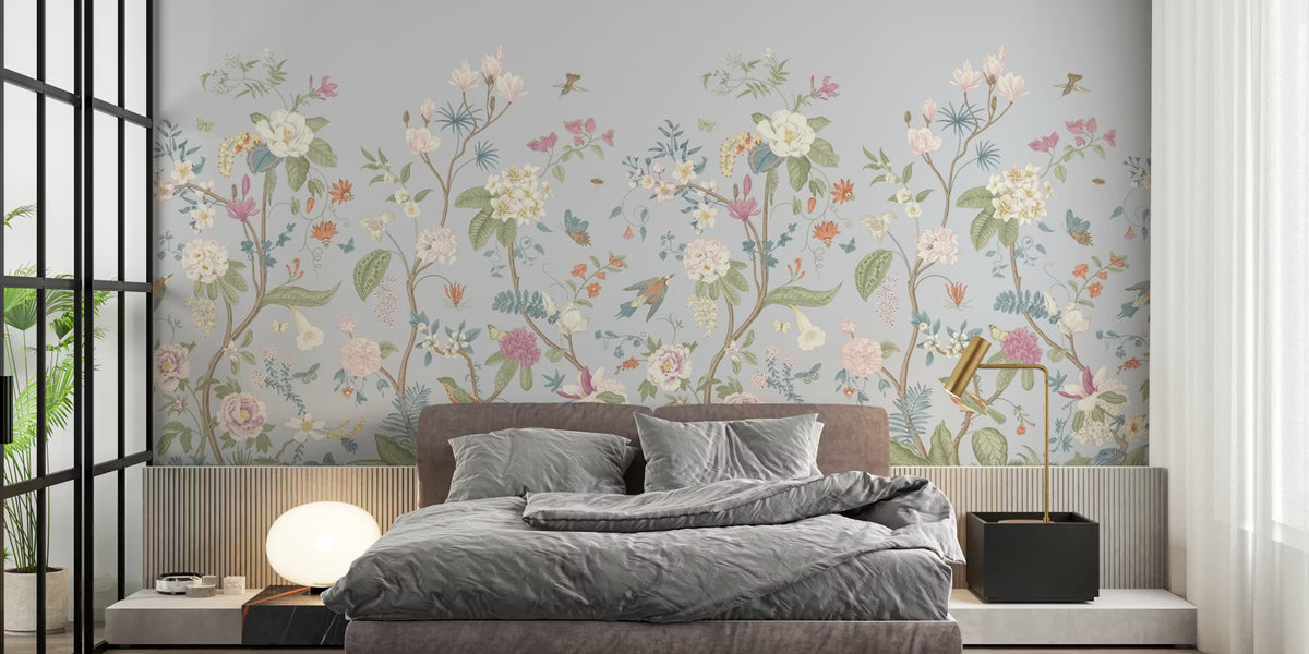 Chinoiserie Pastel  Mural by HappyWall