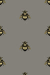 Black & Gold on Grey