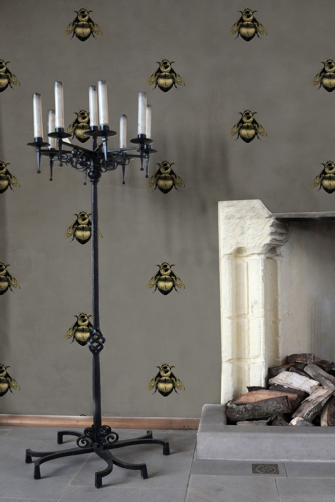 Napoleon Bee Wallpaper by Timorous Beasties