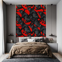 Panther on Fire Mural by HappyWall