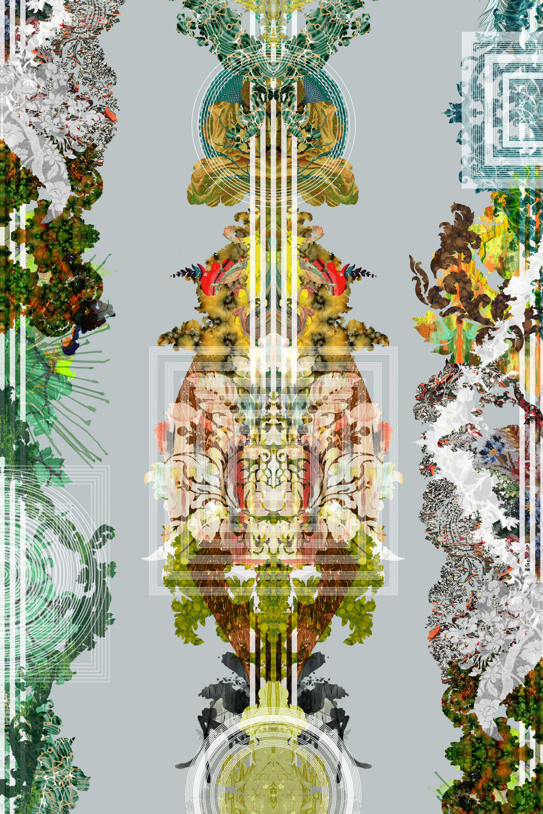 Totem Damask Wallpaper by Timorous Beasties