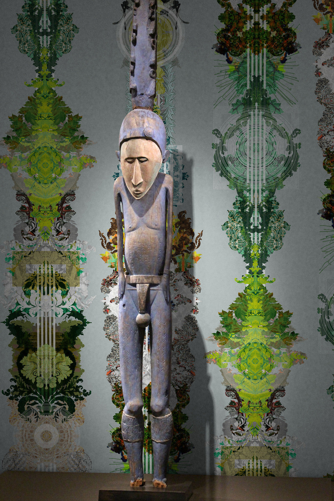 Totem Damask Wallpaper by Timorous Beasties